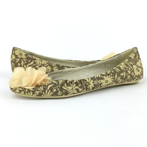 Ilse Jacobsen Hornbaek Canvas Printed Ballet Flats Size 37 US 7 Chiffon Flowers - Picture 8 of 11